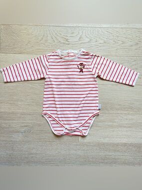Tinycottons Striped Long Sleeve Bodysuit 9M EUC Made in Portugal